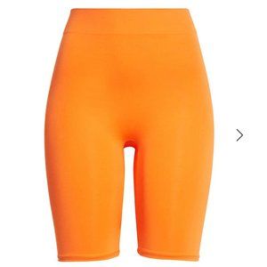 Simon Miller Stretch Cori Legging Bike Short in Coral / orange size M/L - NWT